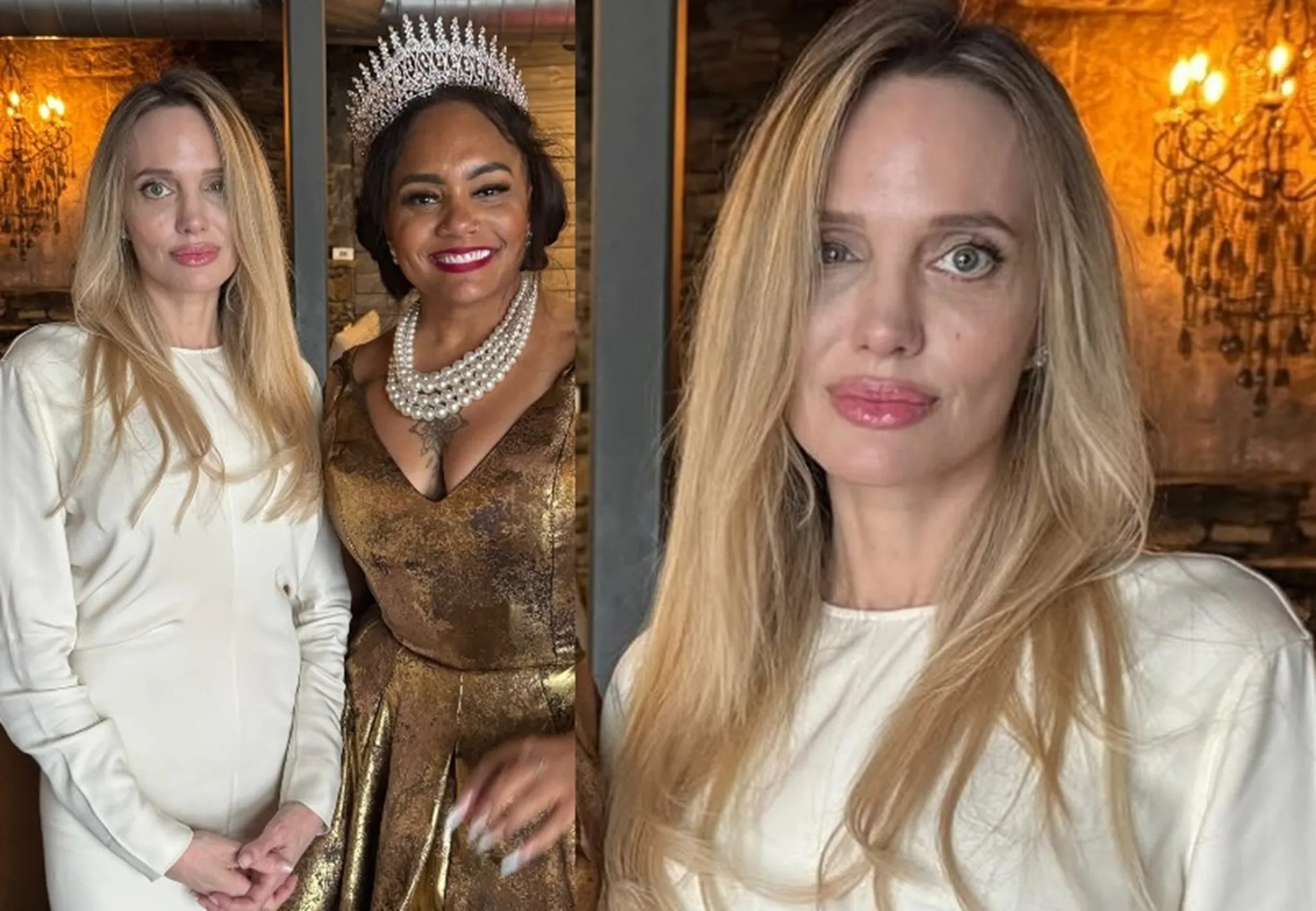 "Что случилось с её глазами?". В сети обсуждают "новое" лицо 50-летней Анджелины Джоли