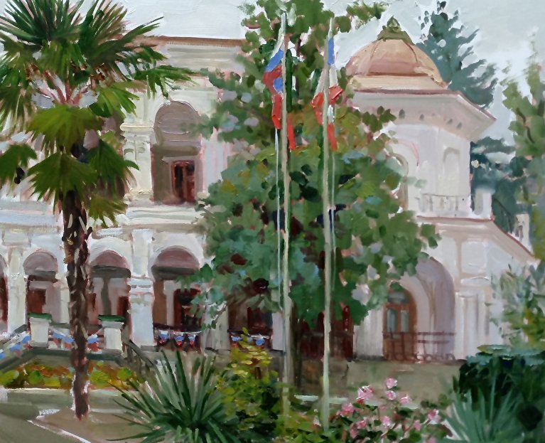 В Алуште покажут старинные усадьбы Крыма на картинах современных художников