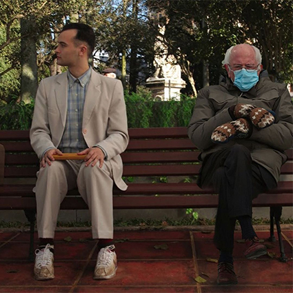 Шэрон Стоун, Дженнифер Энистон, Сара Джессика Паркер присоединились к флешмобу с мемами про Берни Сандерса Хроника