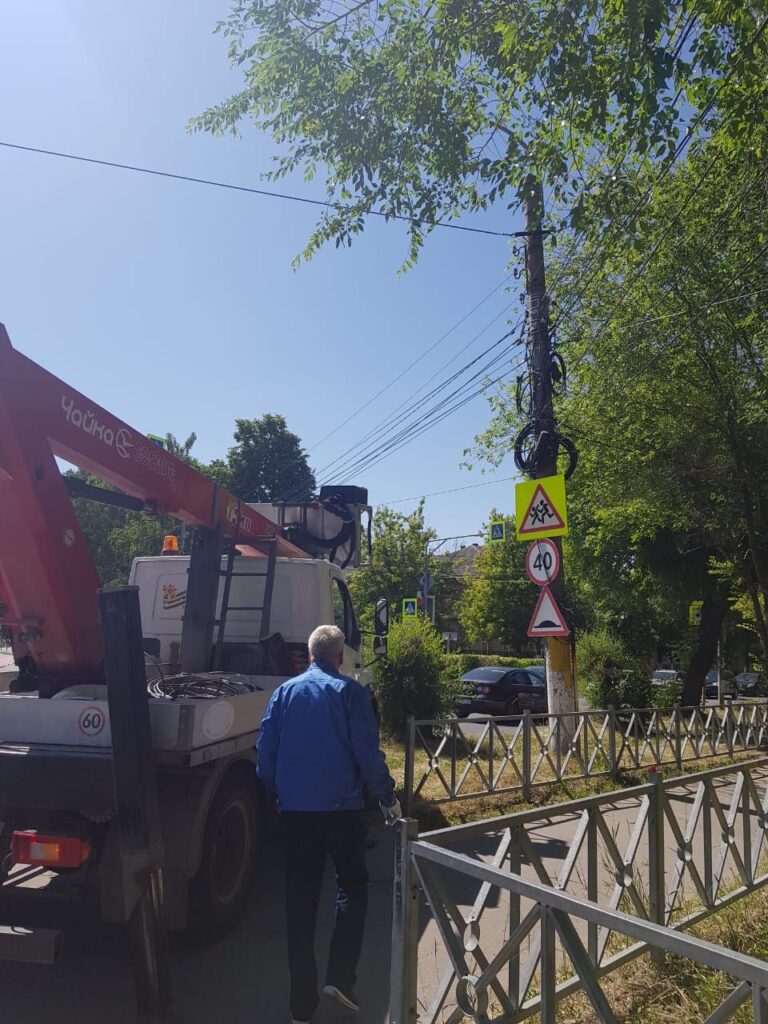 Уличное освещение на улице Высоковольтной в Рязани восстановлено