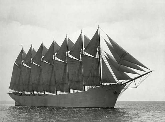 Как появились и почему исчезли «выжиматели ветра» - самые большие парусные корабли в истории ИНТЕРНЕТ ШКАТУЛКА,парусные корабли,факты