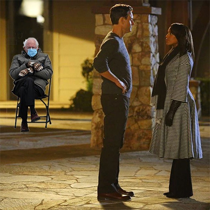 Шэрон Стоун, Дженнифер Энистон, Сара Джессика Паркер присоединились к флешмобу с мемами про Берни Сандерса Хроника