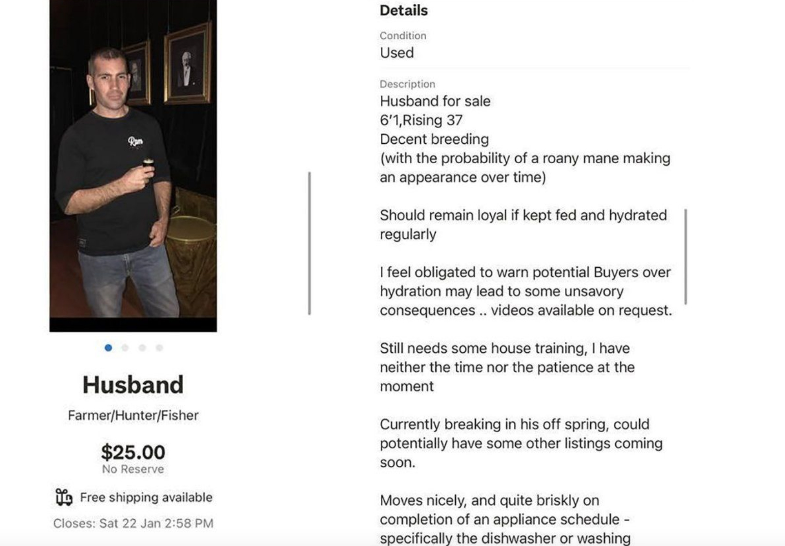 Ирландка поссорилась с мужем, дождалась пока он уйдет и выставила мужчину на продажу Ирландка поссорилась с мужем, дождалась пока он уйдет и выставила мужчину на продажу Культура