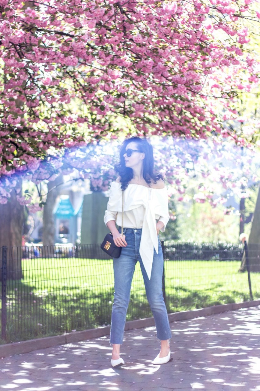 NYC Blogger: Off The Shoulder White Top 5