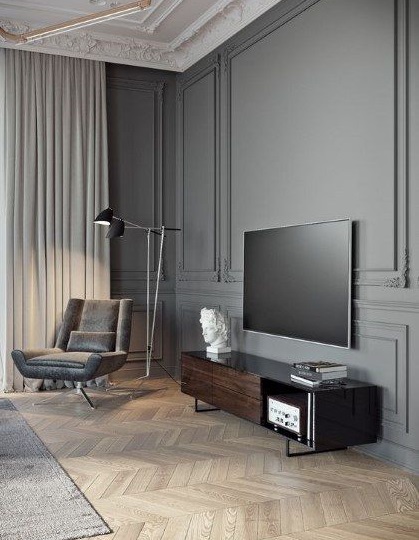 Акцент на стену - молдинг своими руками молдинг,ремонт,своими руками