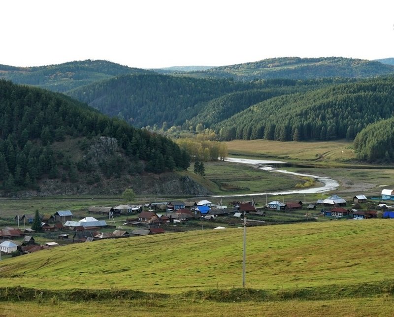 Сельские зарисовки. Село Кага Белорецкого района Башкирии Башкирия, природа, село