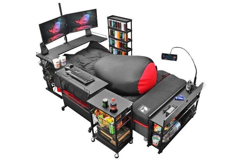 Японцы создали кровать для геймеров