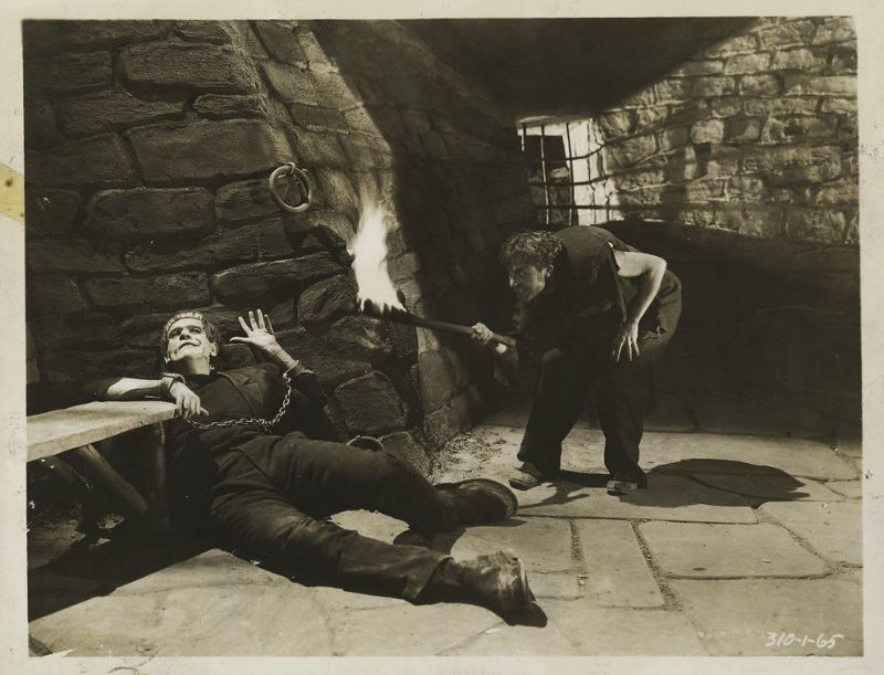 Старые снимки Бориса Карлоффа в роли монстра из фильма «Франкенштейн» (1931)