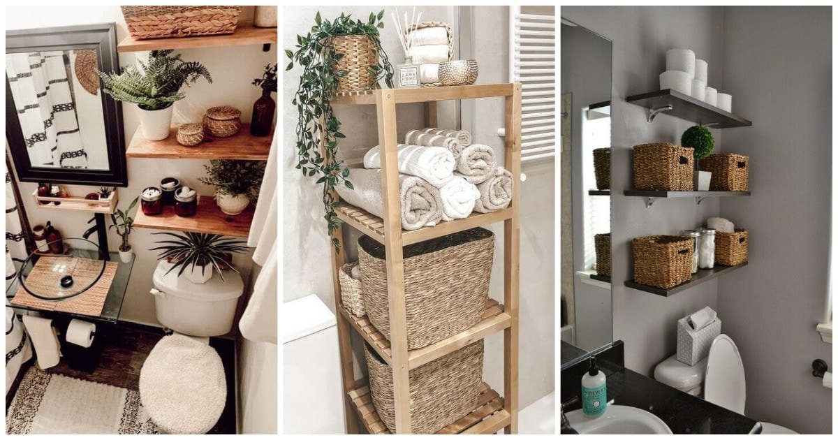 20+ лучших идей организации небольших ванных комнат: создаем дополнительное место для хранения вещей