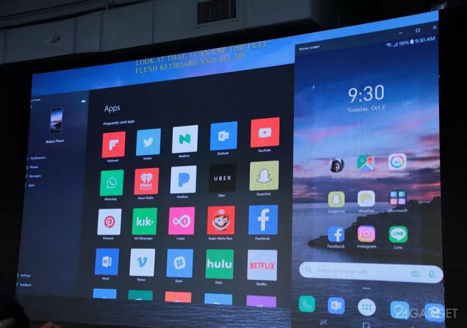 В Windows 10 тестируется отображение дисплея Android-смартфона на ПК Windows 10,гаджеты,мир,пк,смартфоны,технологии