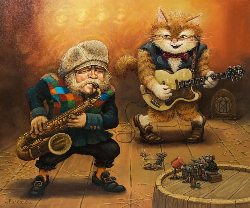 Кошачьи сказки художника Александра Маскаева, фото № 8