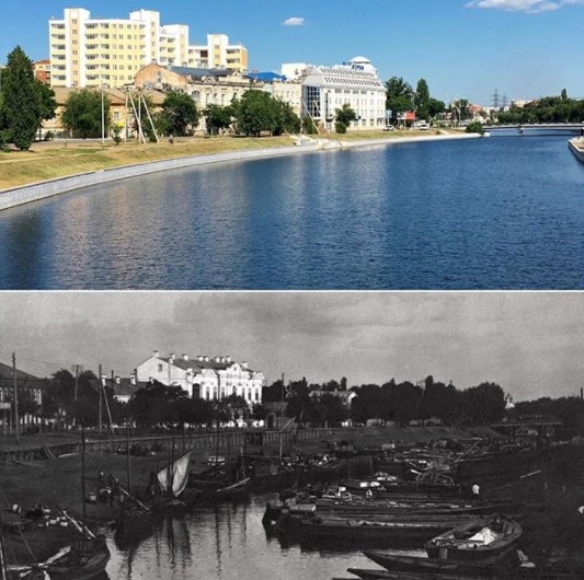 Астрахань за сто лет.  Сравнительная фотоподборка Астрахань,история России,фотоподборка