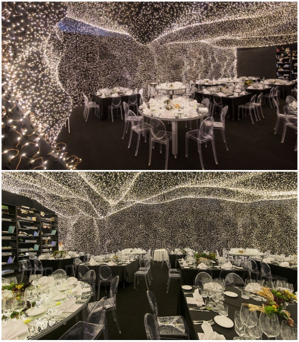 В Мехико открылся ресторан, украшенный 250 тыс. светодиодов