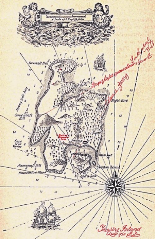 Где происходит действие романа «Остров сокровищ» география, история, остров сокровищ, факты