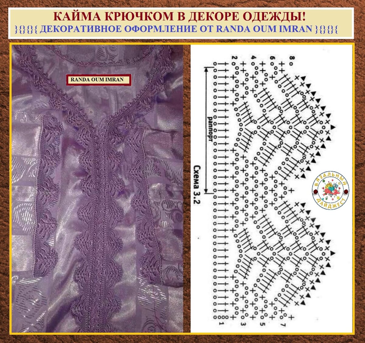 Кайма крючком в декоре одежды! Простое применение и варианты от модного бренда Марокко вязание,декор,мода,одежда