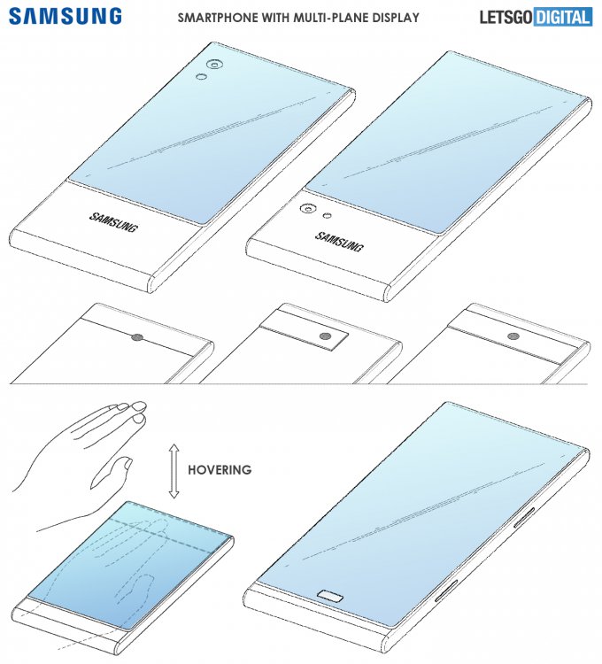 Samsung разрабатывает необычный смартфон с тремя экранами samsung,гаджеты,интересное,мир,смартфоны,технологии,факты