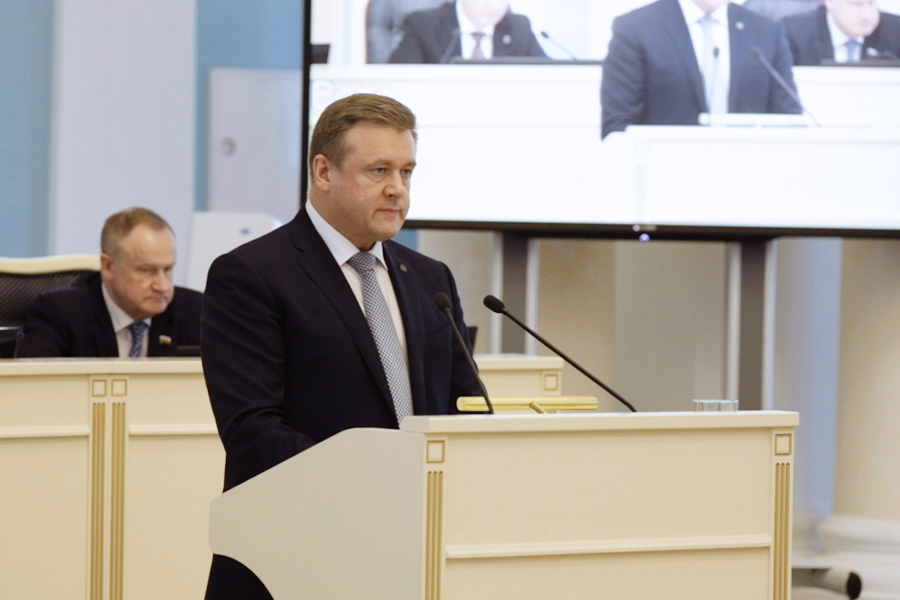 Губернатор Николай Любимов выступил с ежегодным отчётом перед депутатами Рязанской облдумы