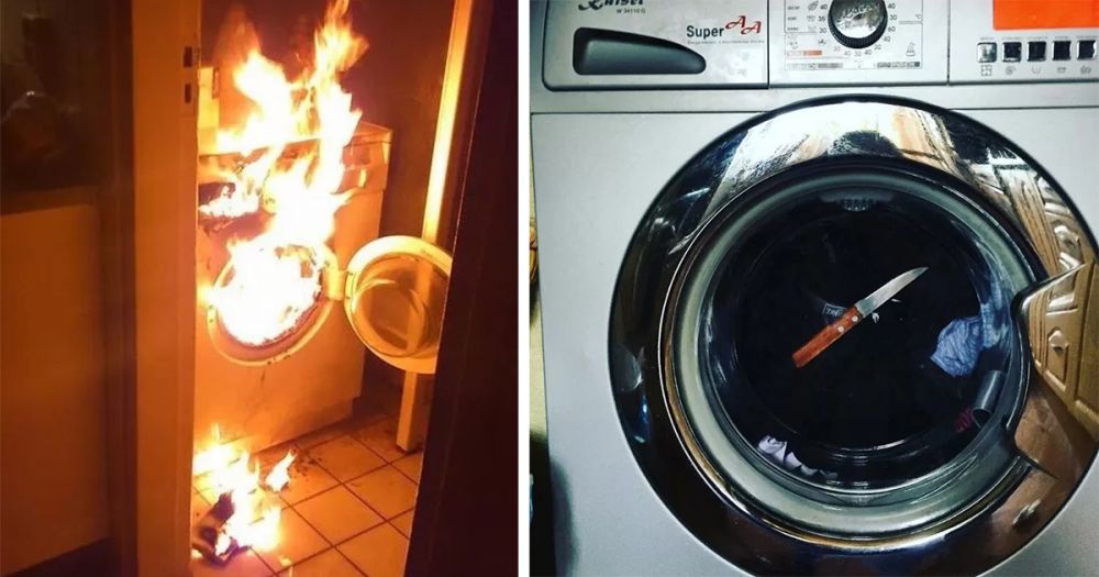 6 жутких фото, которые подтверждают, что стиралки — это портал в ад