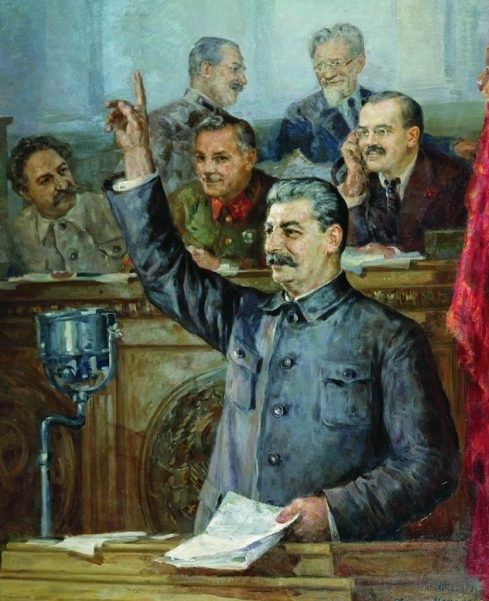 20 Модоров Федор. Доклад Сталина. (489x601, 62Kb)