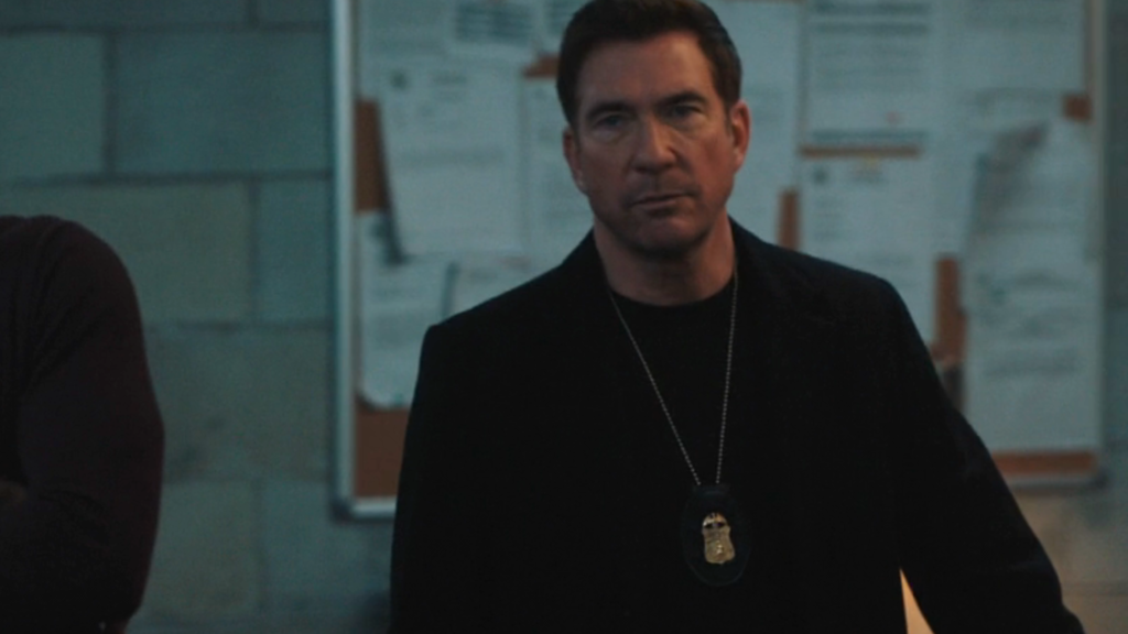 Dylan Mcdermott as FBI Most Wanted's Remy Scott, looking at info about a fugitive.
