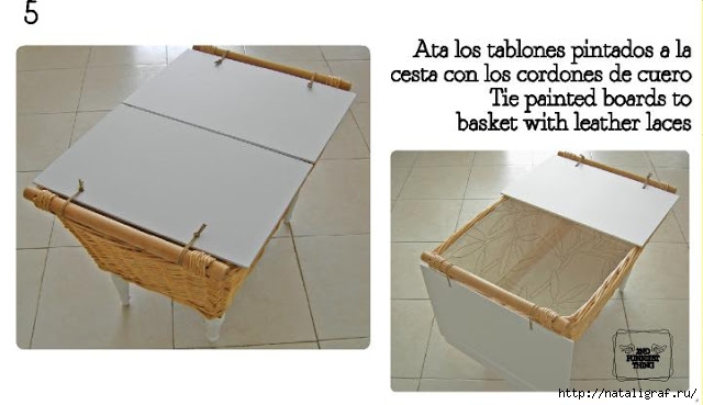 Корзина-столик своими руками мастерство,мебель своими руками скачать,переделка,рукоделие,своими руками,столик,умелые руки