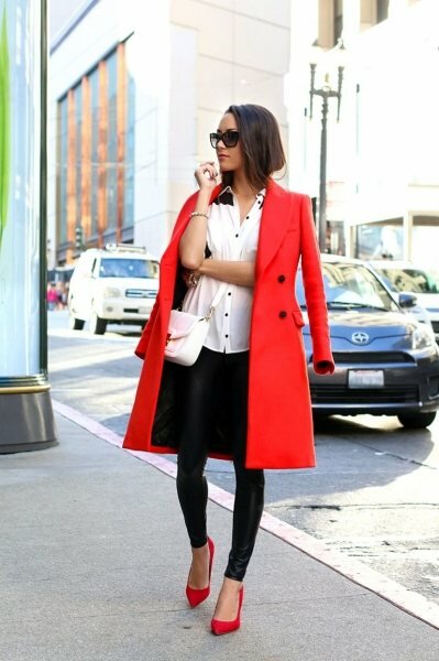 5 крутых сочетаний с красным пальто, чтобы заявить о себе на улицах весны