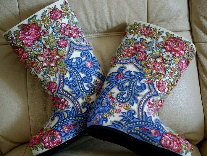 стеганые валенки своими руками