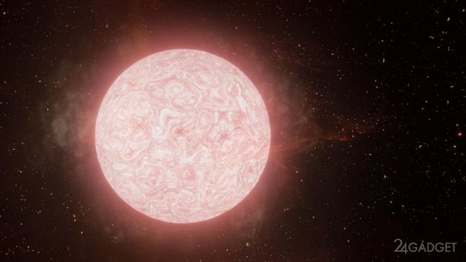 Астрономы увидели взрыв красного сверхгиганта в космосе
