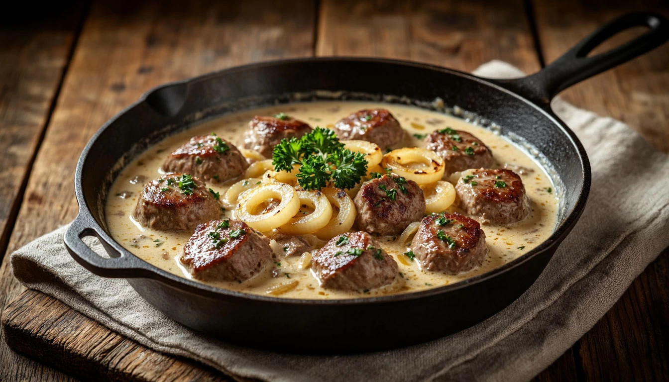 Куриная печень в сметане