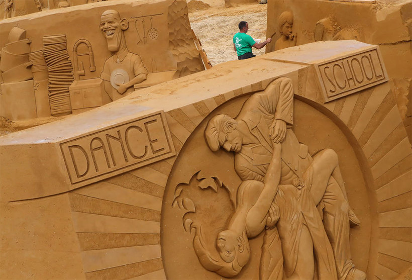 Невероятные скульптуры с бельгийского фестиваля песка Путешествия,фото
