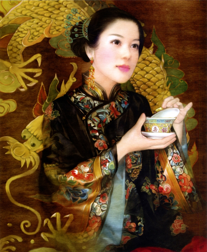 Тайваньская художница Дер Джен (Der Jen, Chine)... Делай что должен, а Будда учтет