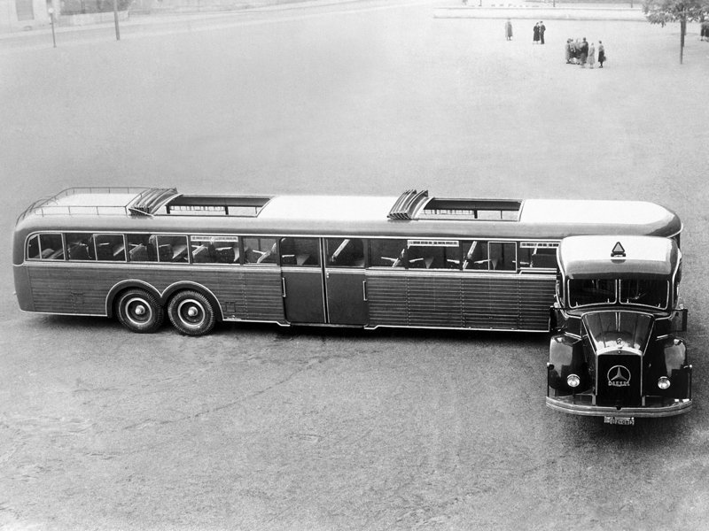Mercedes Benz Kässbohrer Grossraum Sattelbus авто, авто мир, интересное, машины, несуразные, удивительные