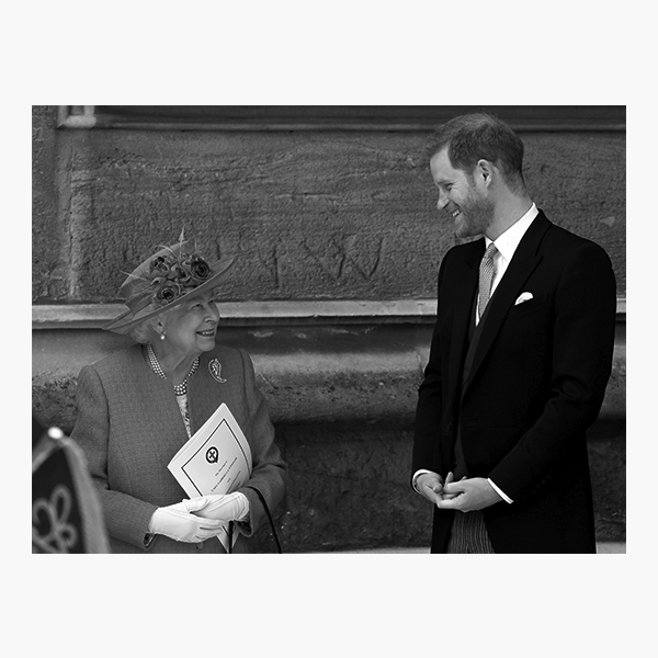 Принц Гарри с бабушкой, королевой Елизаветой II
