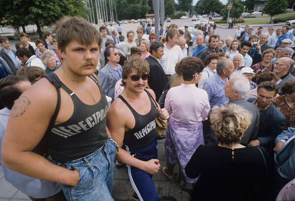  Участники антифашистского митинга 
© Сергей Титов
Source: Sputnik