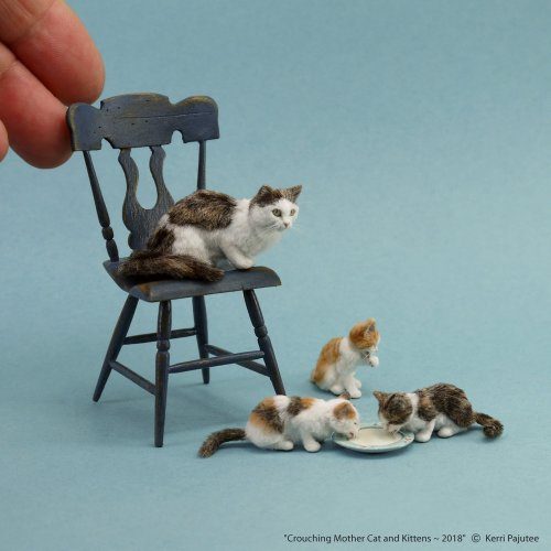 Миниатюрные скульптуры животных миниатюры,рукоделие,своими руками,скульптуры