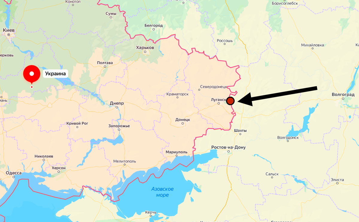 Сколько дону. Луганск на карте Украины и России. Ростов на Дону граница с Украиной. Карта Ростовской области и Украины. Луганск на карте Украины.