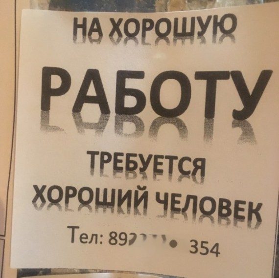 Смешные объявления и вывески 