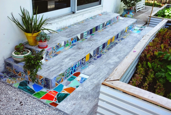 14 ярких мозаик, которые можно создать во дворе своими руками для дома и дачи,идеи и вдохновение