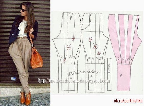 Моделирование женских брюк брюки,крой и шитьё,одежда,своими руками