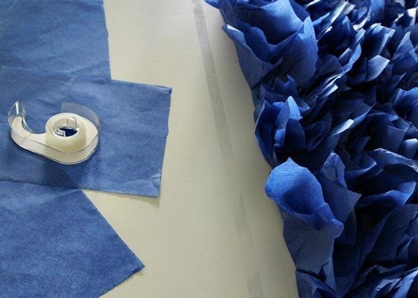 Панно из кусочков ткани