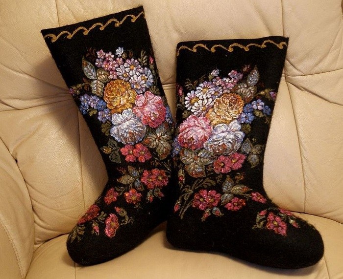 сделать валенки своими руками