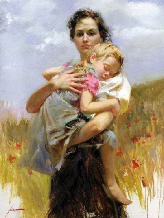 Романтическая живопись от Pino Daeni.