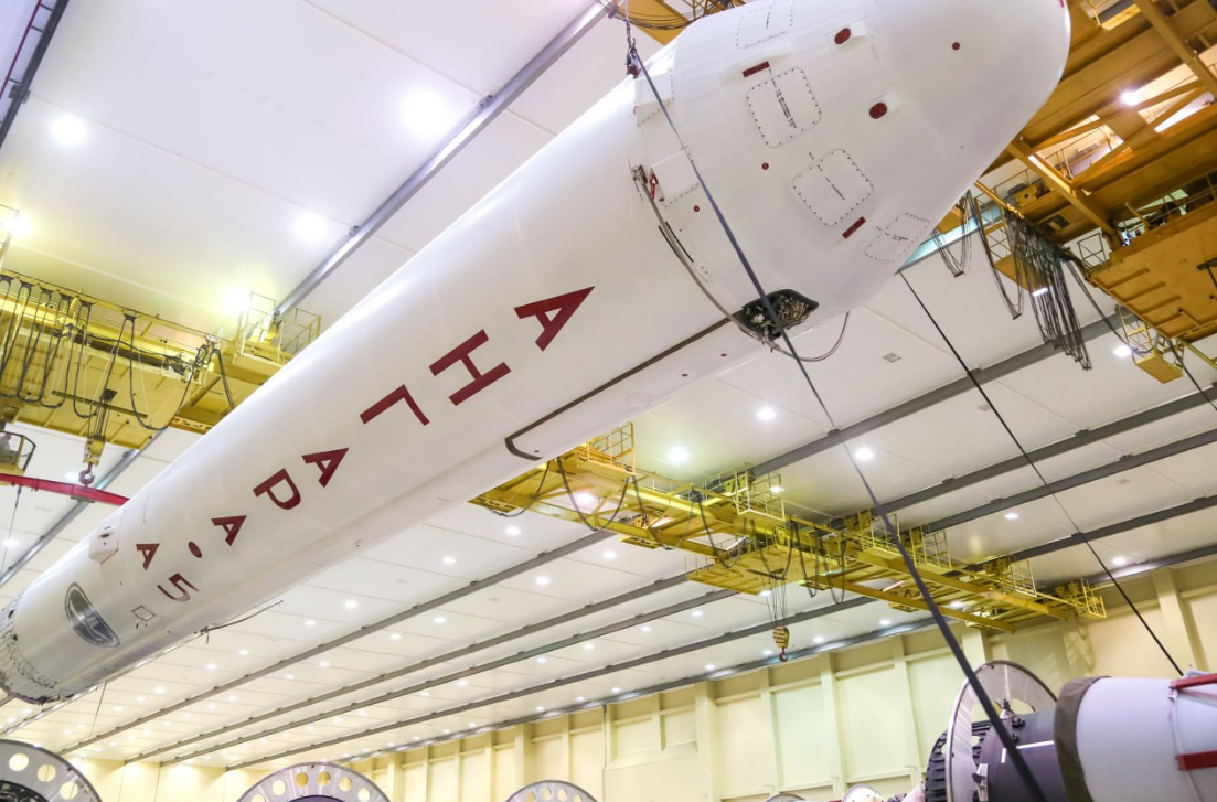  Первая модификация тяжелой ракеты "Ангара-5А". Нынешний пуск должен стать третьим. Фото МБО РФ