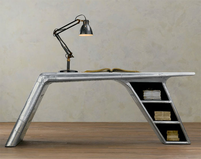 Мебель, сделанная из деталей самолетов 