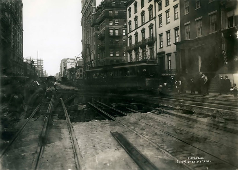Два брата сфотографировали каждый этап строительства метро Нью-Йорка в 1900-1939 годы Путешествия,фото