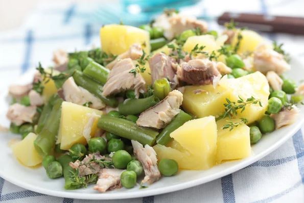 Славные блюда из картошки: фаршированные мясом шкурки, сытный салат, румяные слойки Славные блюда из картошки: фаршированные мясом шкурки, сытный салат, румяные слойки закуски,кулинария,рецепты,салаты