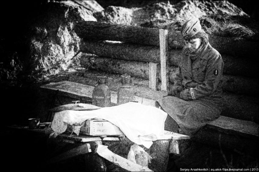 реконструкция, война, взгляд, девушки, женщины