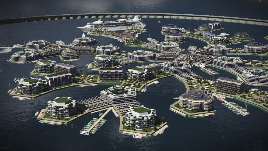 В 2020-м году появятся города на воде