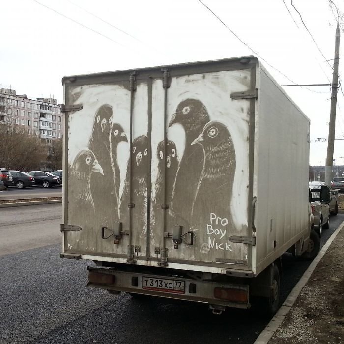 Авто Грязнулям посвящается! Авто Грязнулям посвящается! art, street art, авто, своими руками, сделай сам, стрит-арт