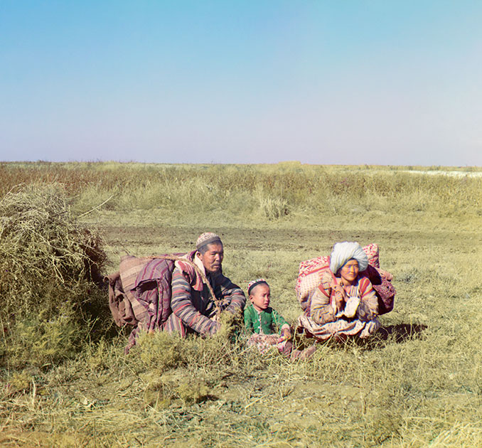 Кочующие киргизы. Голодная степь. 1907 год 